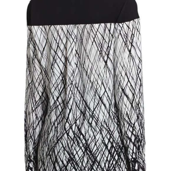 NWT Oversized BCBGMaxAzria High-Low Katee Blouse - Picture 3 of 9